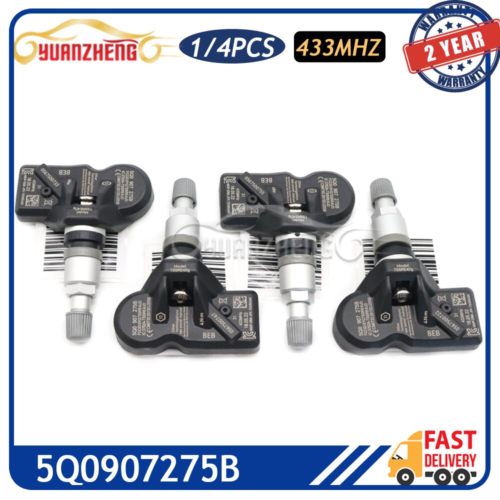 5Q0907275B TPMS Ÿ̾ з ͸ ý,  ٰ ƿ ڴ  ƶ Ʋ 433MHZ